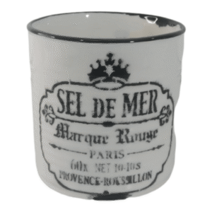 Small Ceramic Sel De Mer Container