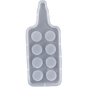 6 Socket Shotglass Tray Silicone Resin Mould (29x12x1cm)