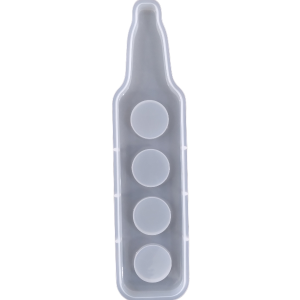 4 Socket Shotglass Tray Silicone Resin Mould (29x7x1cm)