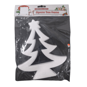 Hollow Styrofoam Christmas Tree 17cm x 9cm