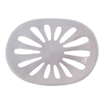 Soap Dish Oval White Powder Coat