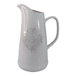 Extra Large Ceramic White Glazed Terracotta Jug