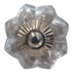 Glass Pumpkin Knob 4.5cm x 7cm