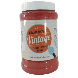 Siena Red Vintage Acrylic Chalk Paint 1L