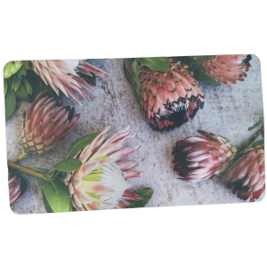 Multi-purpose Felt PVC Mat With Proteas (73cm x 43cm)