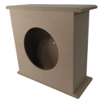 Wooden Clock Box (24cm x 10.5cm x 23cm)