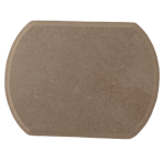 Wooden Round Rectangular Coaster 9x11.5x0.5cm