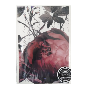 Water Transfer French Peony Set Of 4