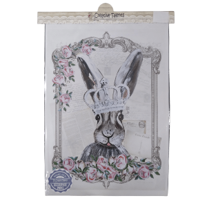 Royal Bunny Decoupage Print Paper A3