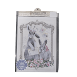 Bunny Couple Decoupage Print Paper A4