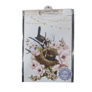 Romantic Bird Couple Decoupage Print Paper A4