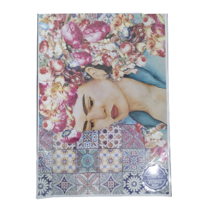 Floral Frida Decoupage Paper Print A3