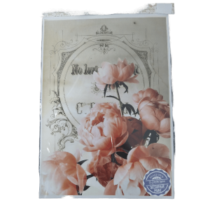 Pink Flower Blooms Decoupage Print Paper A3