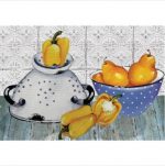 Yellow Pepper In Kitchen Decoupage Print Paper A4