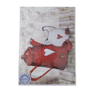 Coffee & Kitchen Heart Decoupage Paper Print A3