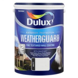 Dulux Weatherguard Texture Exterior Paint Berg Cloud 5L