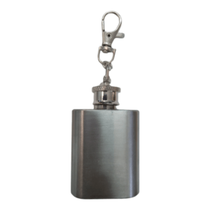 Small Hip Flask Keyring 7cm