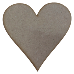 Laser Cut Wooden Heart 8cm