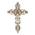 Laser Cut Cross Motif 310x240mm