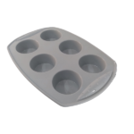 Grey Silicone Muffin Mould 6.5cm
