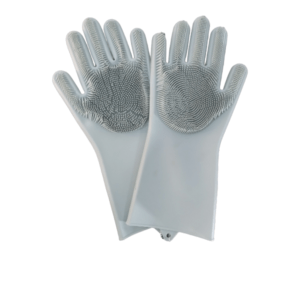 Blue Silicone Cleaning Gloves