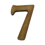No. 7 Laser Cut Wooden Number 2cm x 1.5cm