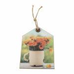 Daisies in Enamel Gift Tag (8.5cm x 12cm)