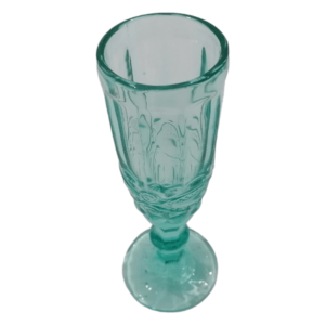 Champagne Glass Flower Design, Aqua S7110_2