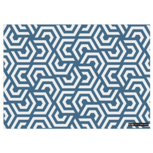 Blue Patterns Gift Wrapping Paper (49cm x 69cm)