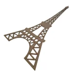 Laser Cut Wooden Eiffel Tower Supawood 650mm x 330mm_11781_2