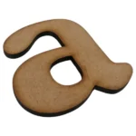 Laser Cut Wooden Letter A small Supawood 5cm_A-S_2