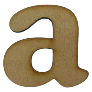 Laser Cut Wooden Letter "a" 3cm