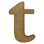 Laser Cut Wooden Letter "t" 1.5cm