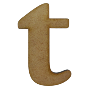 Laser Cut Wooden Letter "t" 1.5cm