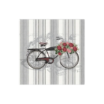 Deco Print Tear Resistant Vintage Bicycle