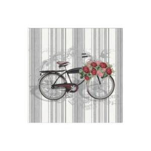 Deco Print Tear Resistant Vintage Bicycle