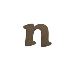 Laser Cut Wooden Letter "n" 5cm