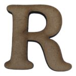 Laser Cut Wooden Letter "R" 3cm