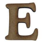 Laser Cut Wooden Letter "E" 3cm