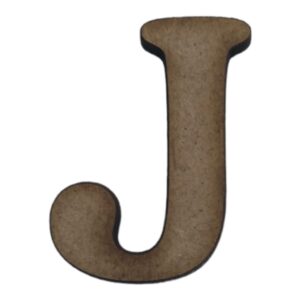Laser Cut Wooden Letter "J" 3cm