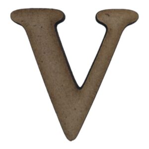 Laser Cut  Wooden Letter "V" 3cm