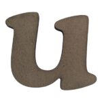 Laser Cut Wooden Letter "u" 5cm