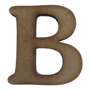 Laser Cut Wooden Letter "B" 3cm