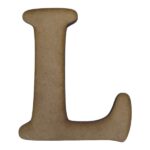 Laser Cut Wooden Letter "L" 8cm