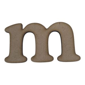 Laser Cut Wooden Letter "m" 5cm