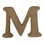 Laser Cut Wooden Letter "M" 8cm