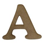 Laser Cut Wooden Letter "A" 8cm