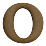Laser Cut Wooden Letter "O" 3cm