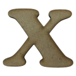 Laser Cut Wooden Letter "x" 5cm
