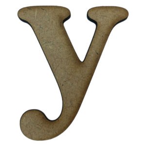 Laser Cut Wooden Letter "y" 5cm